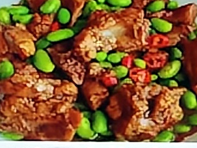 毛豆米烧鸡