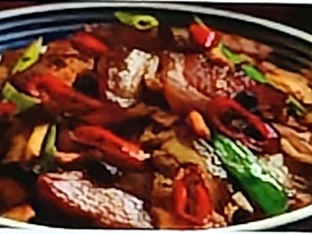 腊肉炒大蒜